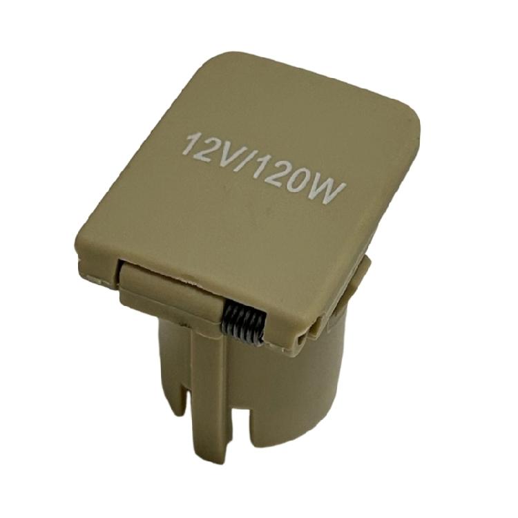 

Plug Socket Cover Replacement Power Outlet Socket Cap Automotive Accessories Easy Installation for 2010-2016 бежевый