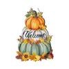 Thanksgiving Hanging Sign with Three-Color Pumpkin Design, Wooden Fall Decor for Home Kitchen