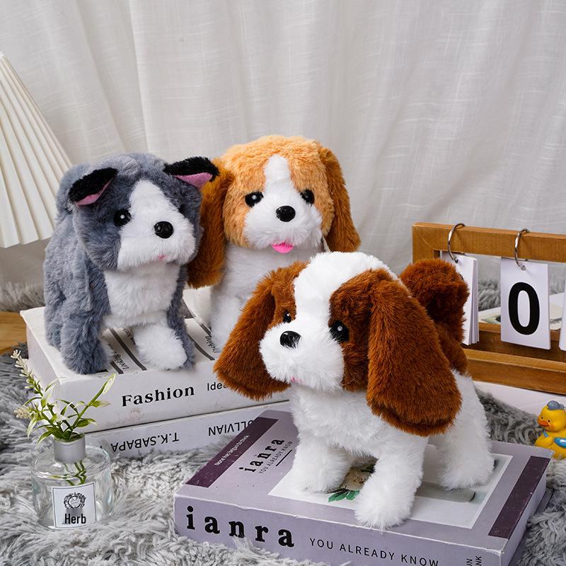 Electric Plush Dog Toy: Barking, Walking, Tail-Wagging Puppy for Children