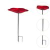 Outdoor Bird Feeder Bird Bath Bowl Cute Birdbath Weatherproof Watering Station with Stake for Garden Yard Patio Decoration