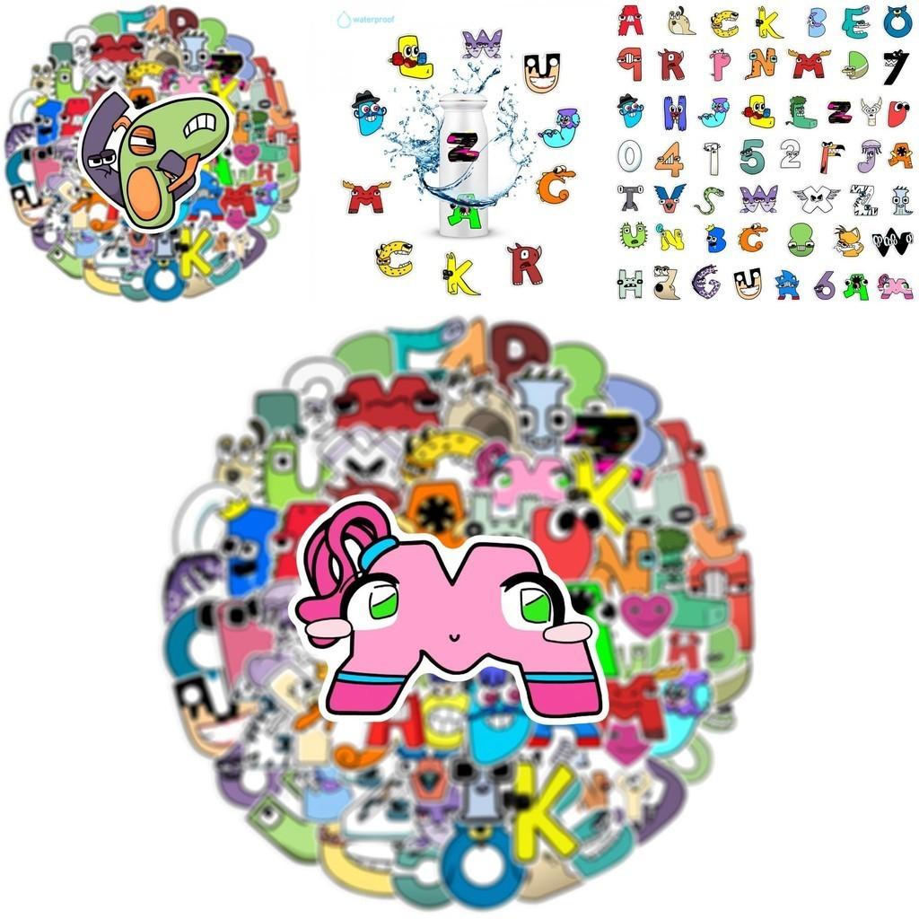 100pcs Alfabeto Lore Poppy Roblox Adesivo Impermeável Decoração Presente Educacional para Bebê