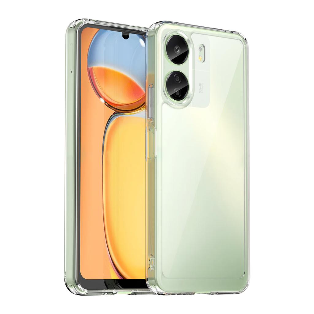 Colorfull Transparent TPU Case for Xiaomi Redmi 13C 12C 12 5G Protective Cover Frame for Redmi 12 10 5G A1 A2 Plus Full Protection Clear Cover