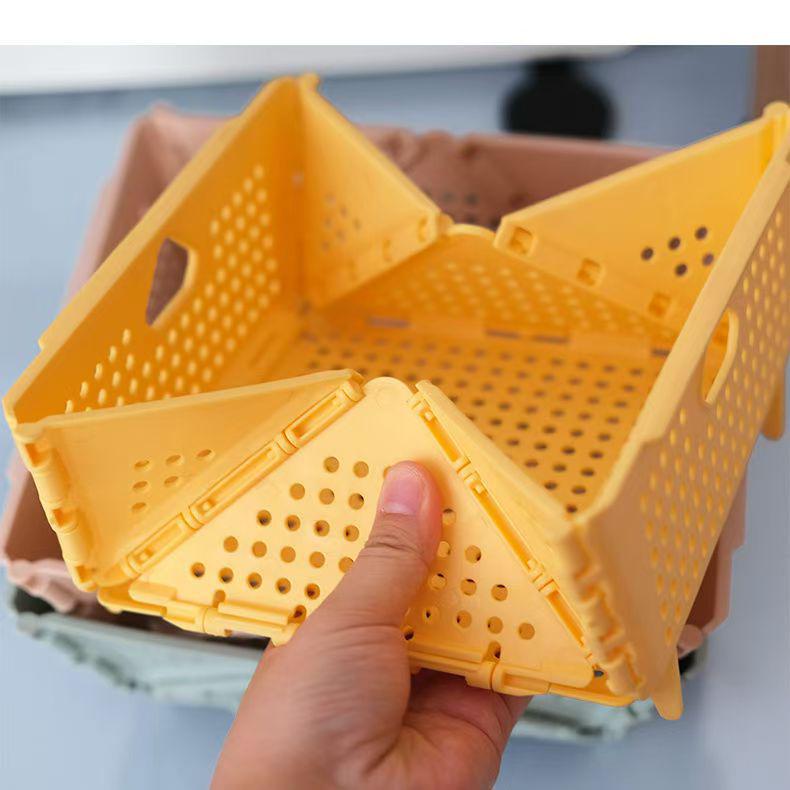 Multifunktionaler faltbarer Abtropfkorb: Großes Fassungsvermögen, Tragbares Design für Obst & Gemüse mit erhöhten Füßen