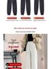2025 Women's Winter Fleece-Lined Lambswool Sweatpants - Extra Long, Thickened Joggers with Cuffed Corduroy Design