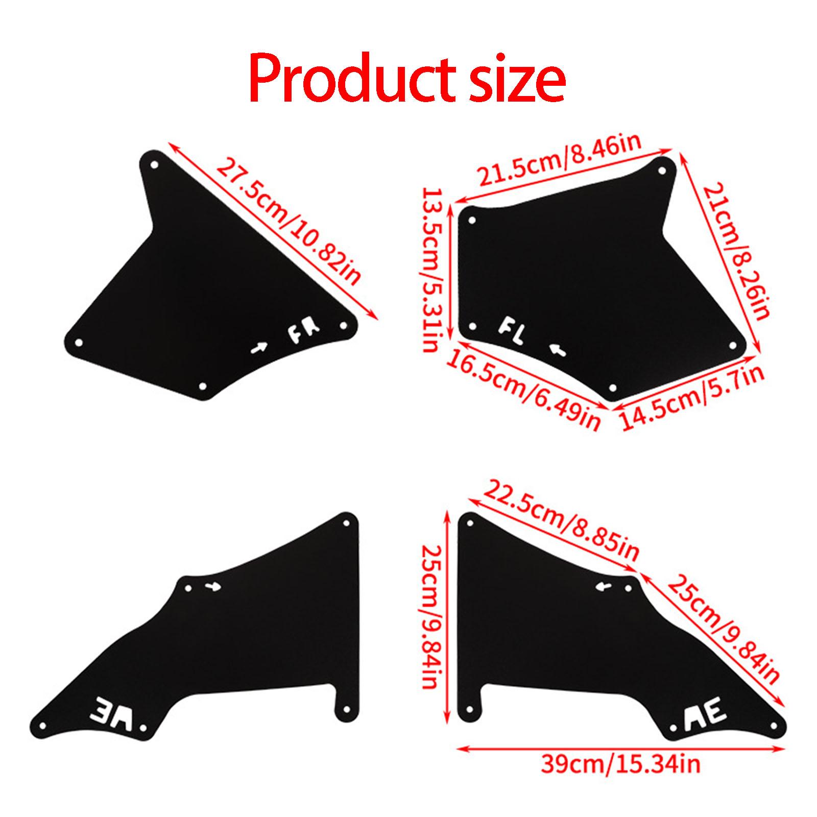 

Front Wheel Mud Guards 53735-35150 Replacement Weather Resistant Heavy Duty Front Wheel Mud Flaps for Automotive 1