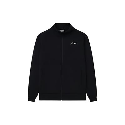 Li Ning Μπουφάν Ανδρικό με Όρθιο Γιακά Φαρδύ Μαύρο AWDRB23-1