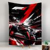 Tapestry Formula 1 Red Race Car Speed Is Everything Motion Poster Wall Art for Motorsport Fan Garage Decor