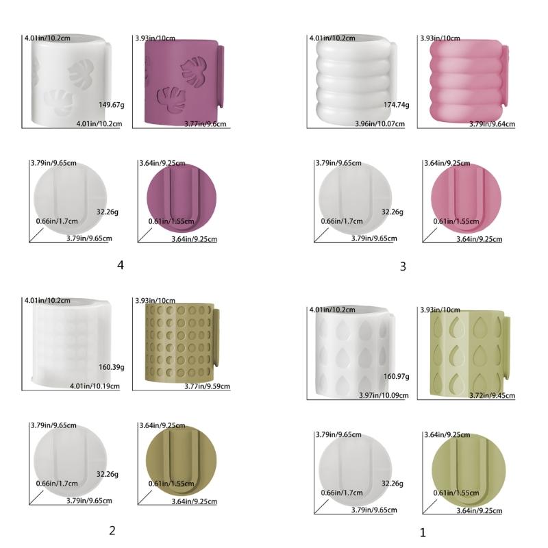 Creative Wall Hanging Succulent Vase Mould Silicone Mold for Handmade Home Decoration Textured Planter Making Mold