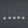 20pcs Fashion U-Shape Metal Hair Sticks Rhinestone Pearl Hair Jewelry for Wedding Hairstyles Formal Events Elegant Hair Sticks