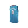 Nike NBA 18-19 Russell Westbrook City Edition Jersey Thunder No. 0 Men Jerseys Blue AJ4632-445