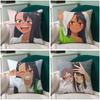 H-Hayase Nagatoro Pillow Case Cushion Cover Soft Cute Throw Pillow Case For Car Sofa Pillowcase Polyester With Zipper