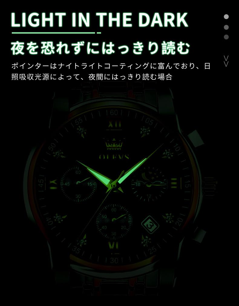 Stylish Chronograph Business Quartz Stainless Steel Sapphire Luminous Blue A Perfect Gift for Men's Watch, Watch, Movement, Band, Crystal, Waterproof,