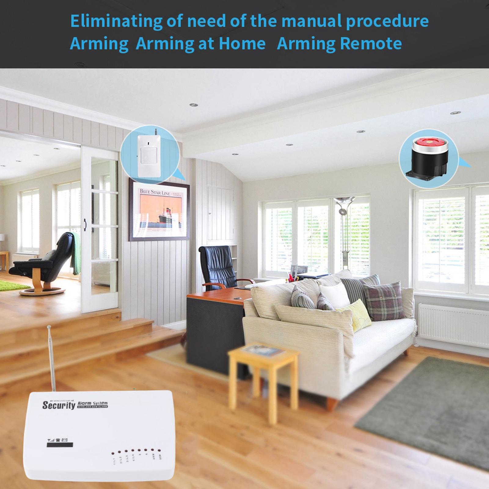 

GSM Беспроводная домашняя охранная система Smart Security Сигнализация SOS Датчик охранной сигнализации о пожаре и газе