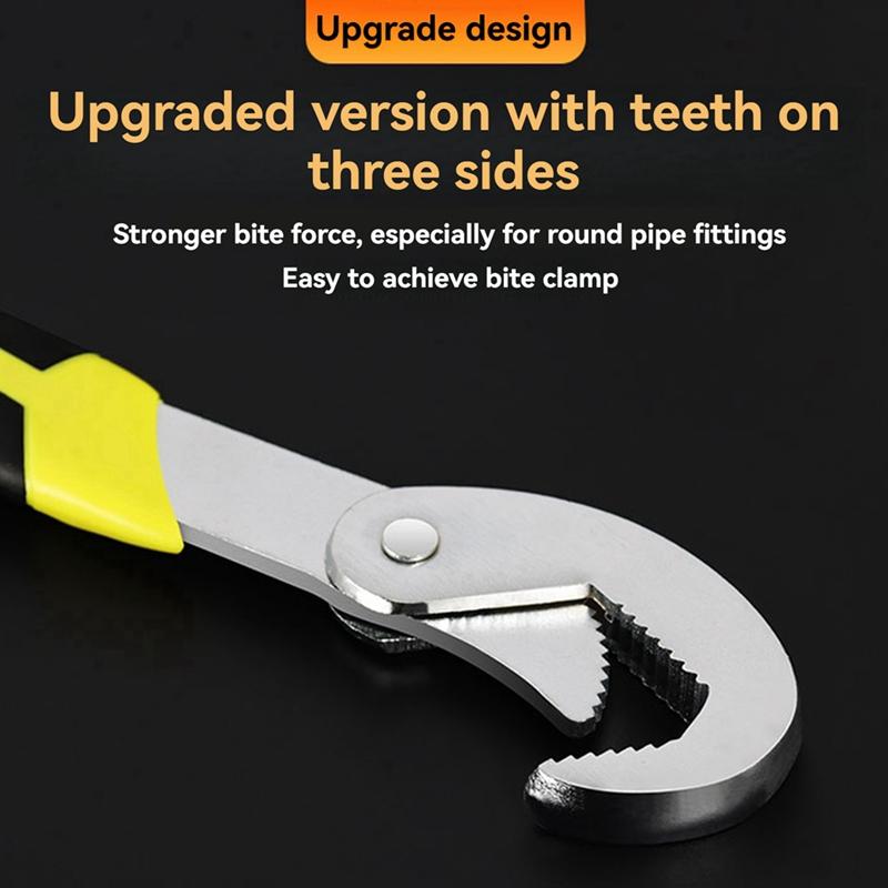 Multi-Function Tool Wrench Repair Wrench Pipe Wrench Adjustable Ratchet Wrench Baffle Wrench