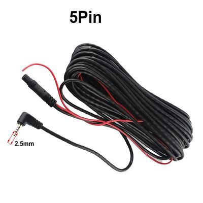 Car DVR Extension Cable Rear View Camera Black White
