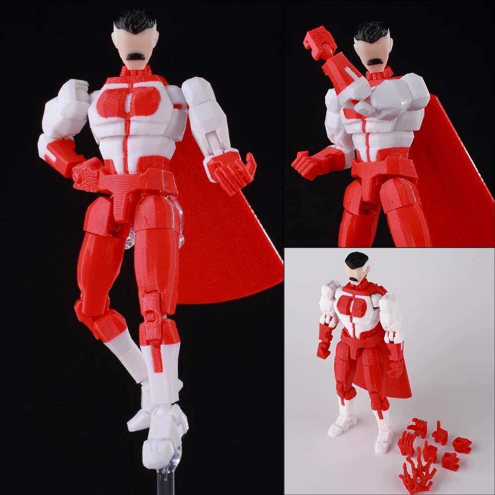 9L3D Printed MultiJointed Action Figure BATTLE BEAST Invincible DUMMY13 LUCKY13 Titan13 American Comics Action Figure Model Toy