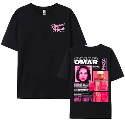 Rapper Omar Courtz Primera Musa 2025 Printed Tshirt Unisex Womens High Street Fashion Short Sleeve T Shirts Pure Cotton Tee Shirt
