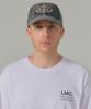 LMC Washed Denim Gothic Oval 6Panel Cap Dark Navy