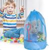 Extra-Large Sand-Resistant Drawstring Beach Backpack Kids Pool Toys Storage Bag For Shell Collecting
