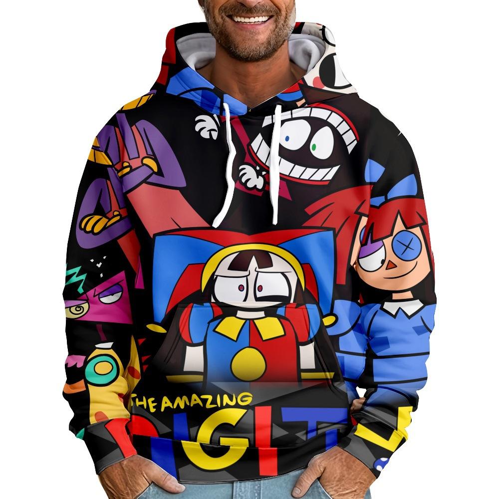 The Amazing Digital Circus Anime Hoodies Herbst Winter Langarm Unisex Harajuku Pullover Streetwear Grafik Kleidung Sweatshirt