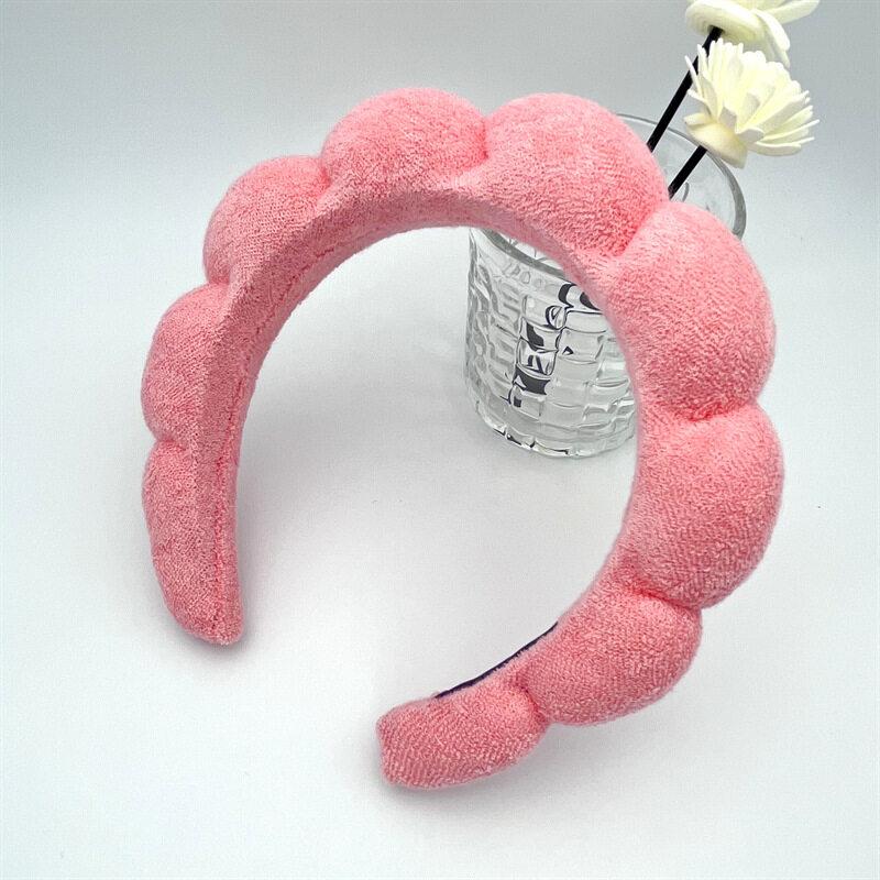 Bubble SpongeHair Band Fashion Women Skincare Makeup Shower Hair Hoop Puffy Hair Hoop Retro Hair Bands Soft Hairband Headwear