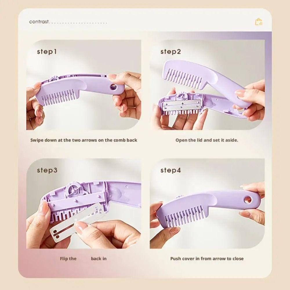 Barber Accessories Hair Shaving Plastic Stainless Steel Thinning Tools  Home Haircut