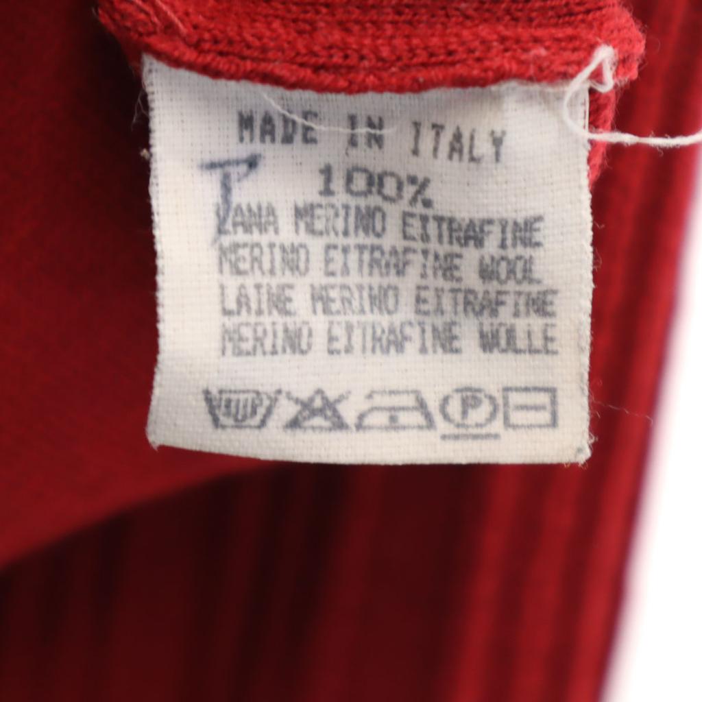 VALENTINO made in Italy Long sleeve V neck knit cardigan 44 Red Women Used