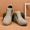 TUINANLE Women High Tops Shoes Spring Zipper Casual Anti Slip Flat Sneakers Girl's Ankle Boots Pink Ladies Shoes