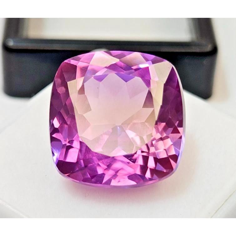 Pink Sapphire Cushion Cut 18 Ct Stunning Certified Loose Gemstone