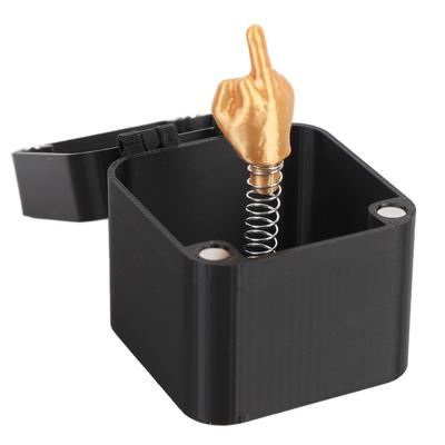Mittelfinger in einer Box Gag Geschenk Lustige Hand Streich Popup Box für Erwachsene Desktop Decor