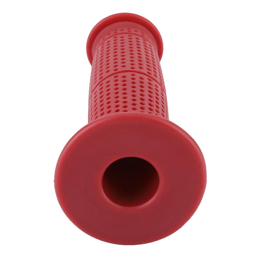 2 Stück 22mm TPU Motorrad Fahrrad Lenker Handgriffe Zubehör(rot)
