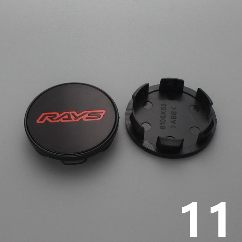 4pcs 53mm/48mm clip rays wheel center cap for rims wheel cover hub cap volk logo emblem stickers rays racing