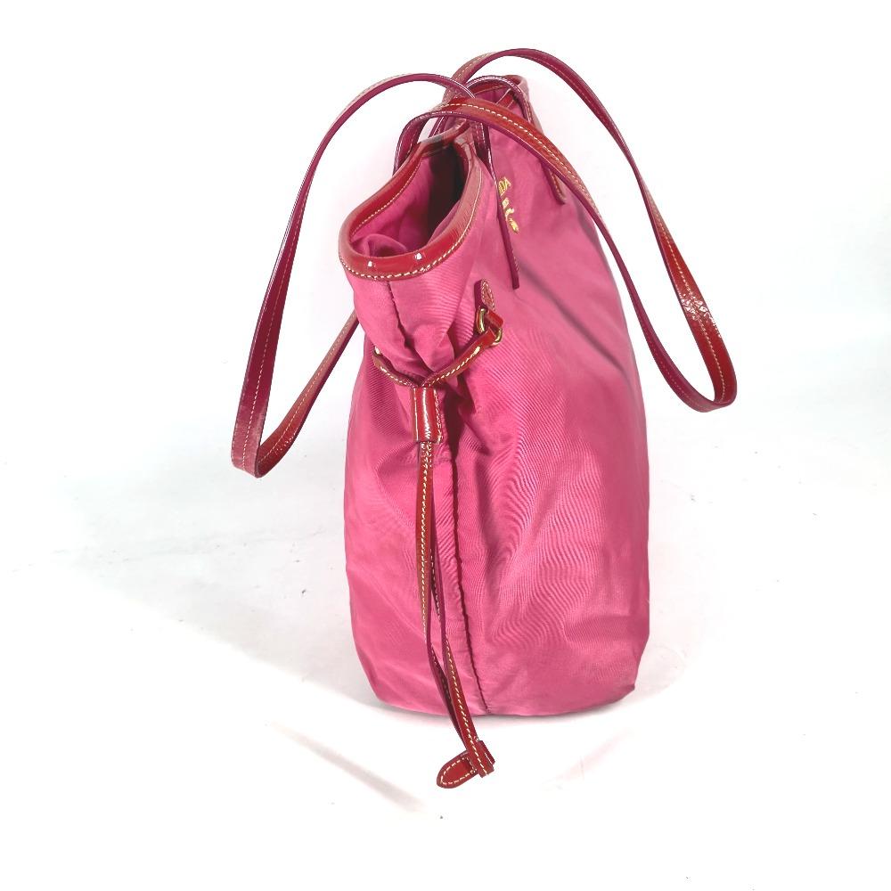 PRADA logo Bag Shoulder Bag Tote Bag Shoulder Bag Nylon / enamel pink