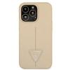 Guess Guhcp13Lpsatle Iphone 13 Pro/ 13 6,1 Beżowy/Beige Hardcase Saffianotriangle Logo