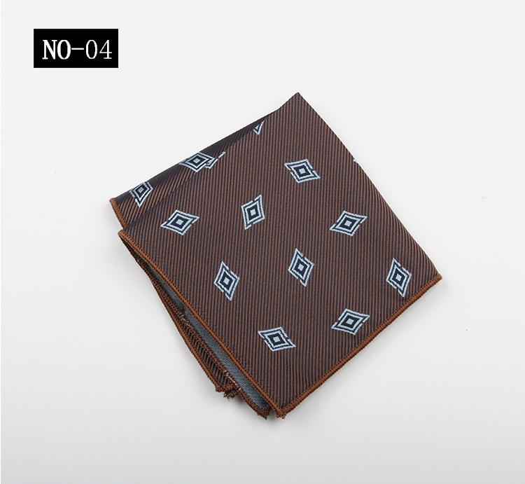 Kaffe Ficknäsduk Herrkostym High-End Mönster Polyester Siden Bankett Värd Retro Liten Fyrkantig Handduk Näsduk Bröstnäsduk