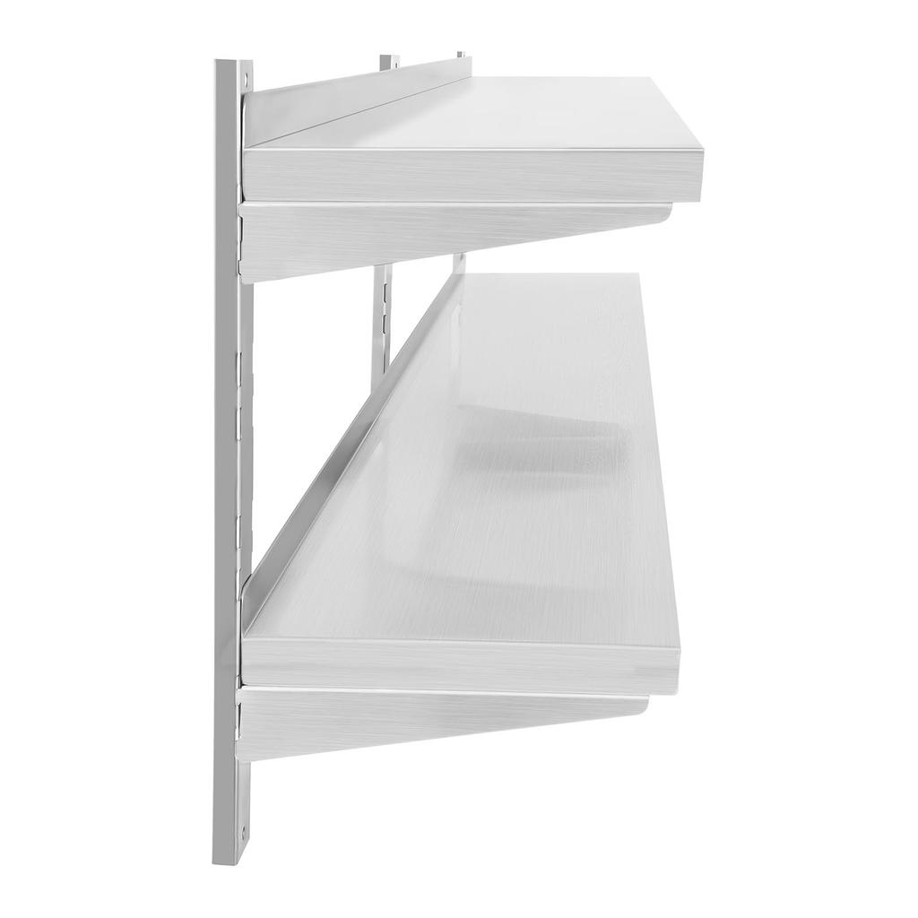 Double Steel Wall Shelf With Adjustment