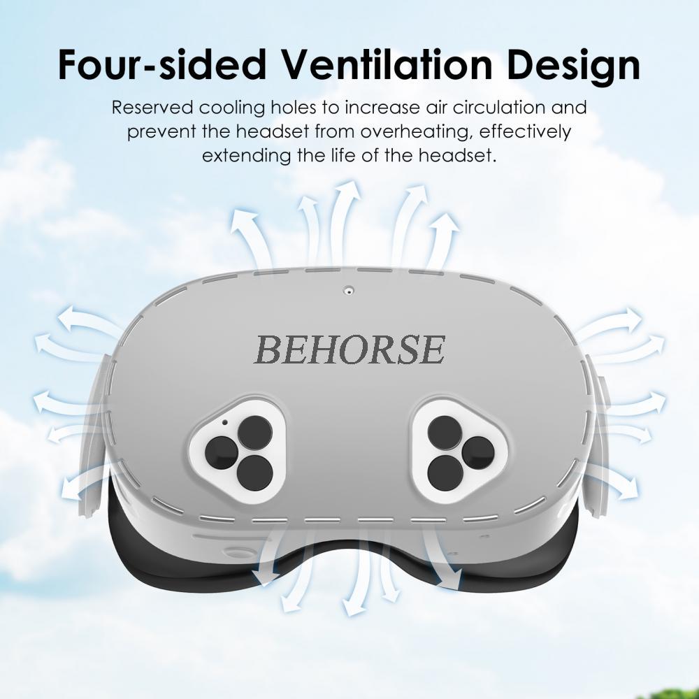 Silicone Protective Cover for Oculus Quest 3S VR Eye Mask Headset Anti-scratch Protection Case Glasses Accessories