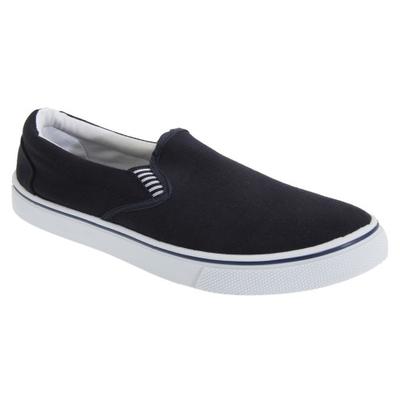 Sapatos de iate de lona casual com reforço masculino