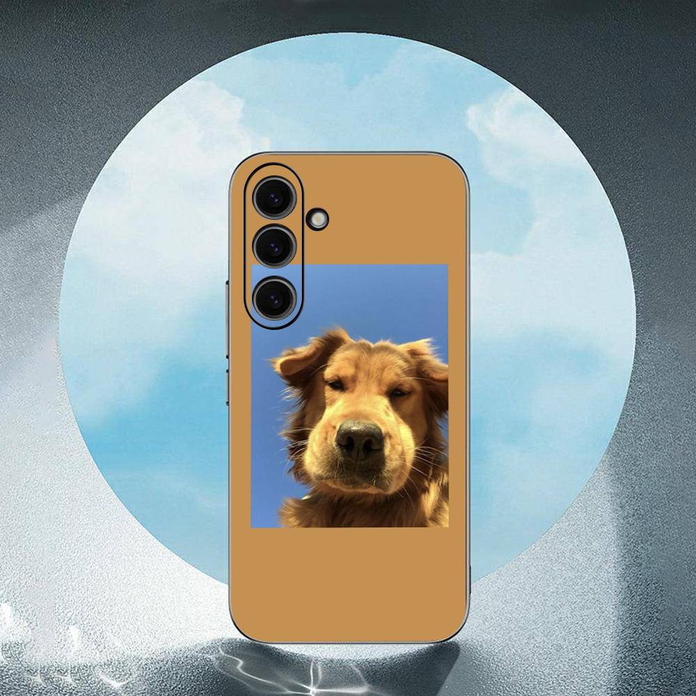 Cute Animal Cat Dog Art For Samsung Galaxy S23 S24 S25 Ultra S22 Plus S21 Black Soft Case Waterproof Soft Case