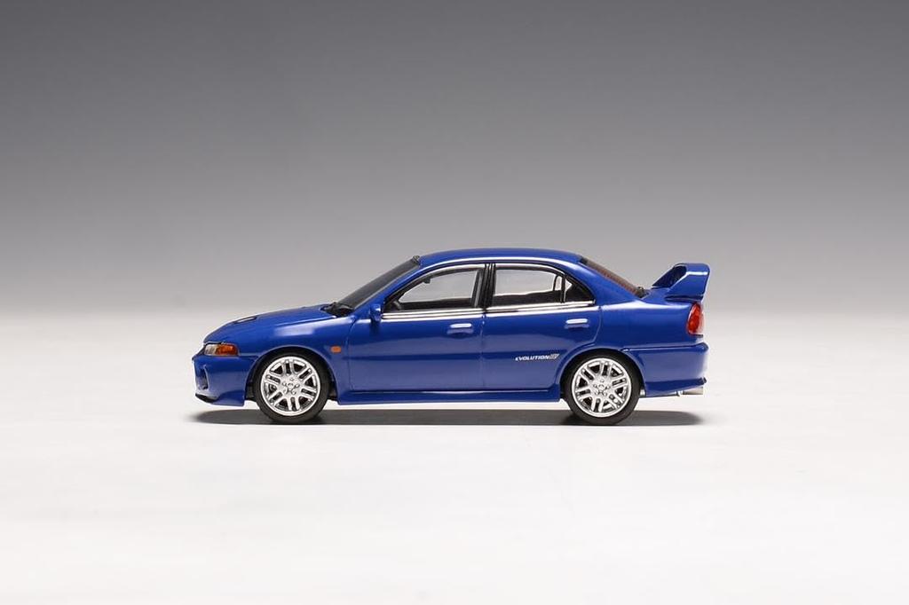 MOTORHELIX Mitsubishi Lancer Evolution IV ICELLE BLUE Completed Product M64002 1/64