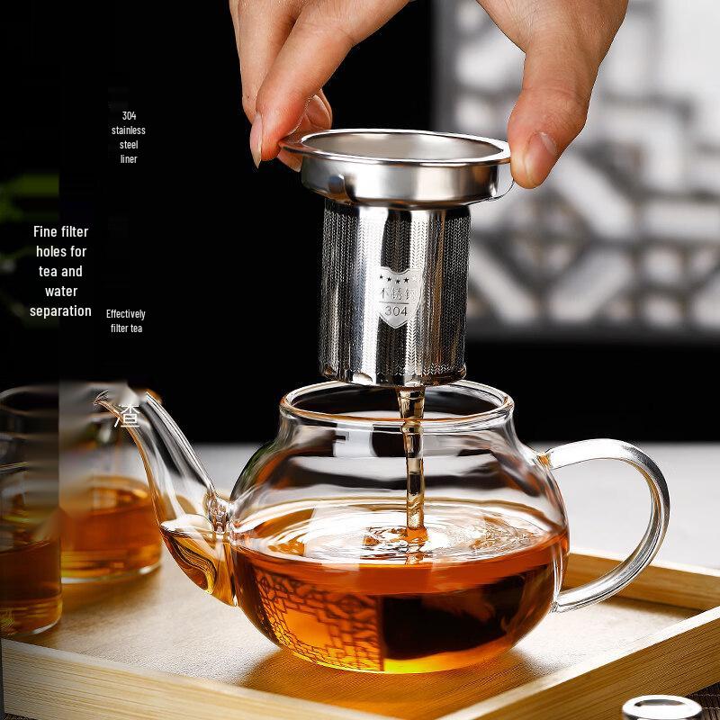 ZISIZ Heat-Resistant Glass Boiling Teapot