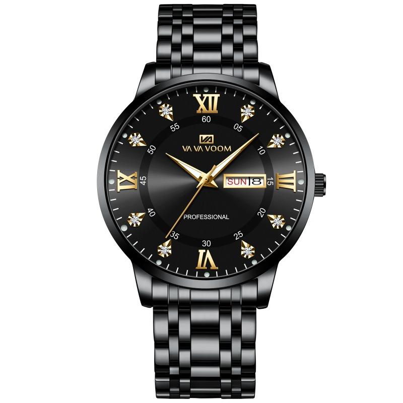 Watch Men's High-end Watch Waterproof Versatile Calendar Temperament Large Dial Trend High Definition Men