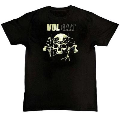 Volbeat Band Totenkopf Grafikdruck Unisex Herren 100% Baumwolle T-Shirt Herren T-Shirts Oberteil