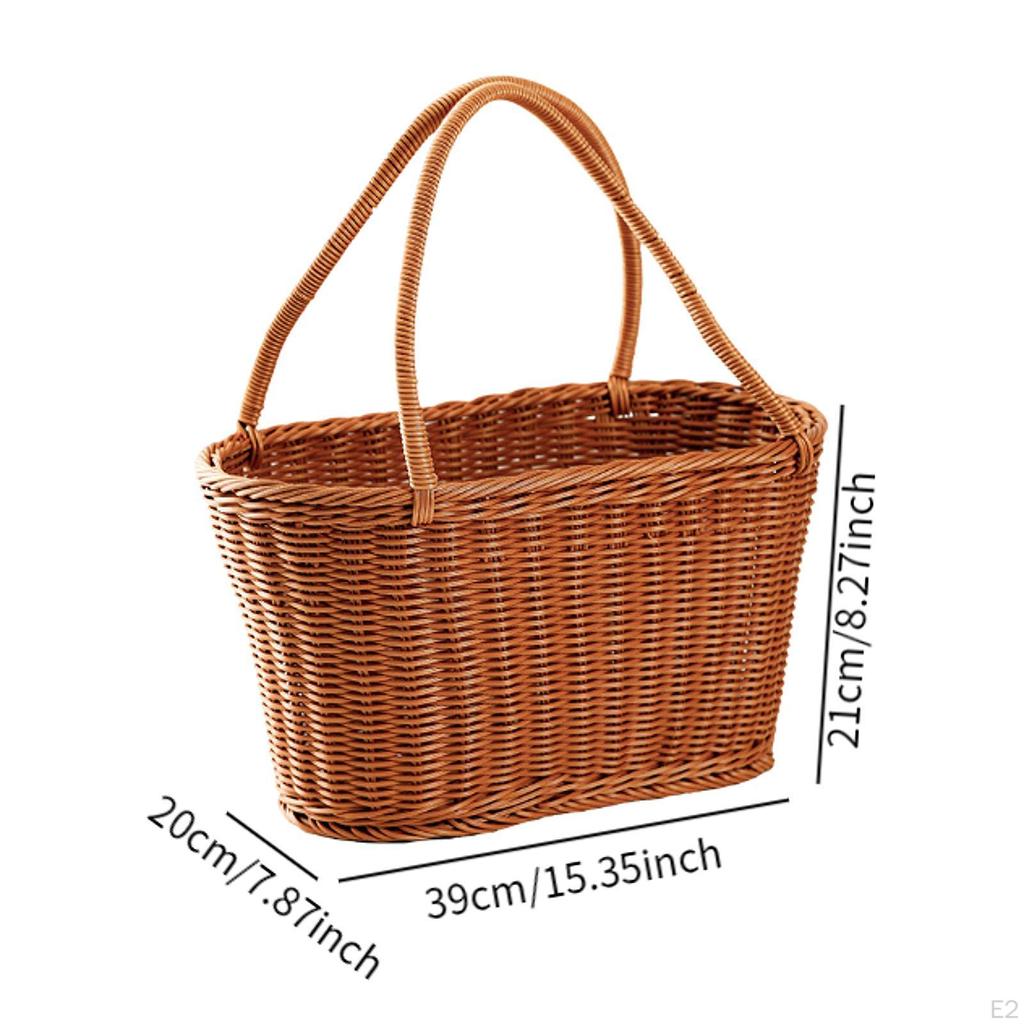Basket with Handles for Shopping And Organizing Vegetables in Kitchen Garden