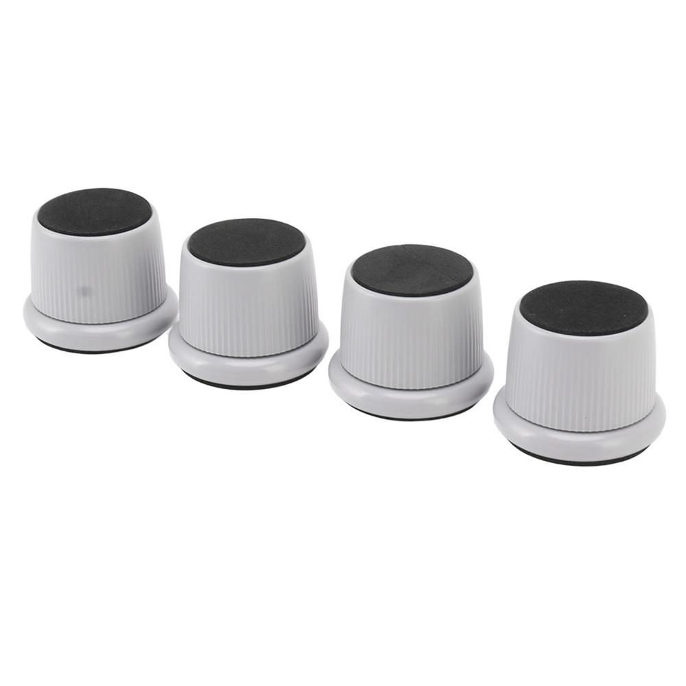 Набор из 4 шт. Регулируемый по высоте Подъемник для мебели Нескользящий Износостойкий Коврик для ножки Кофемашины ABS Прочный Подъемник для высоты мебели серый