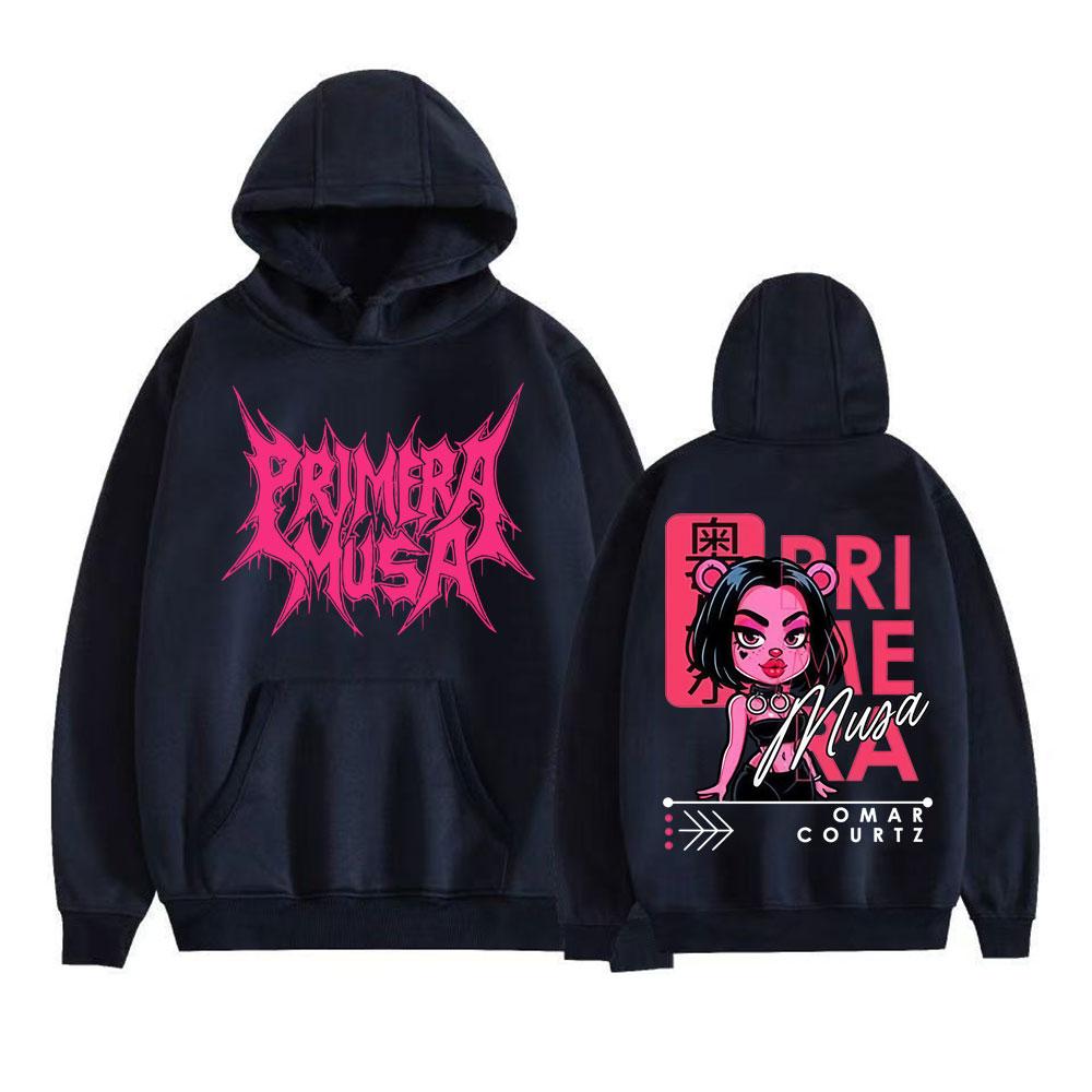 Omar Courtz Primera Musa  World Tour Hoodies Men Women Vintage Hip Hop Streetwear Sweatshirts High Quality Fleece Pullovers