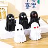 Ghost Phone Holder Cute Small Middle Finger Ghost Figurine Phone Stand Halloween Tabletop Pen Holder for Home Office Desktop Decoration
