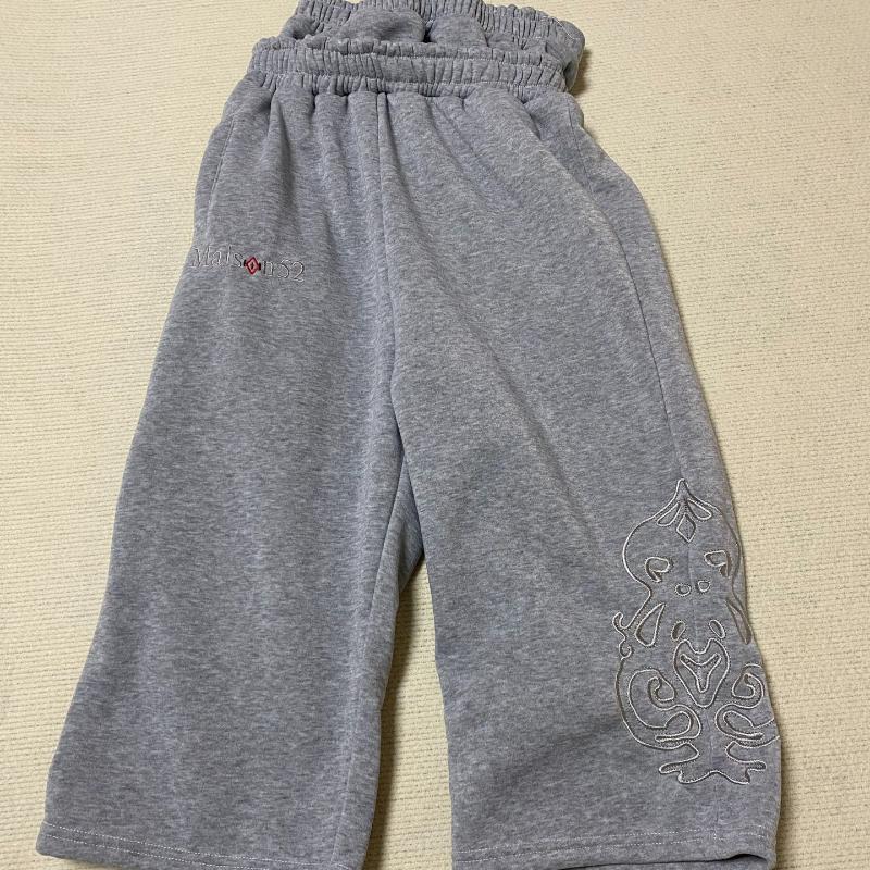 European and American Y2K Street Casual Double Waisted Embroidered Drawstring Design Sports Loose Fit Sweatpants