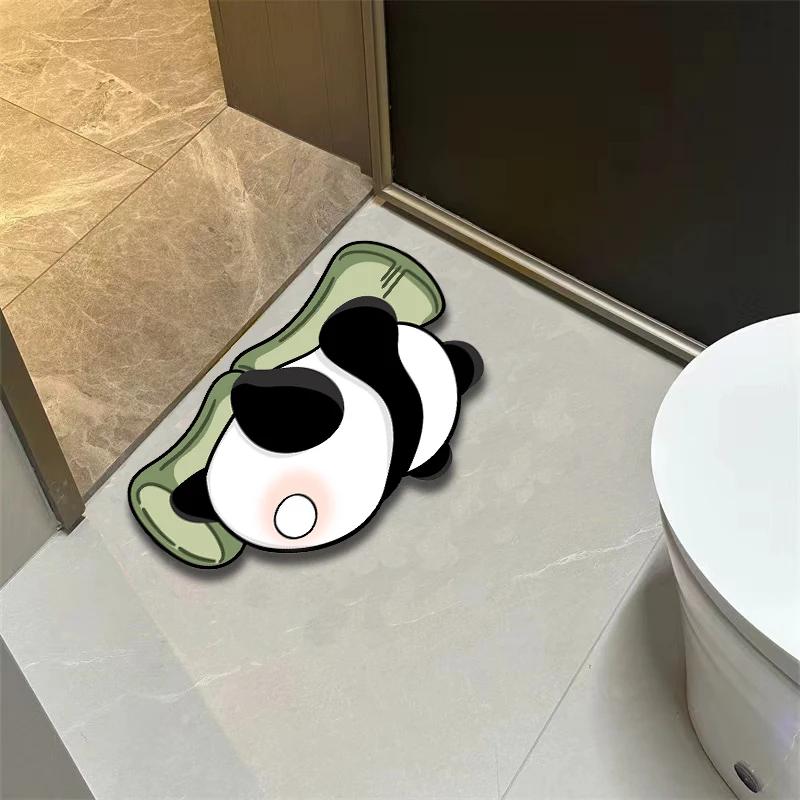 Diatom mud toilet door quick-drying door mat entry bathroom non-slip mat toilet absorbent floor mat