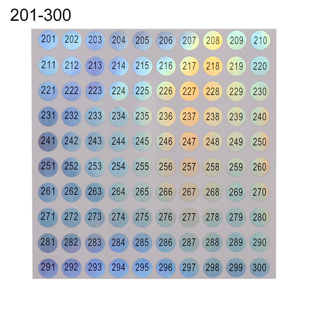 Craft Classification Sticky Package Label Diamond Paint Storage Self Adhesive Tags Digital Label Number Stickers Waterproof